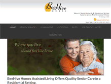 Tablet Screenshot of beehivecare.com